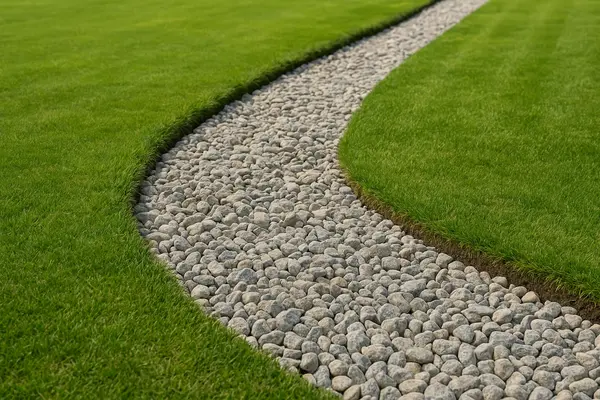 a gravel-filled ditch from Dallas French Drain Installation in Plano, TX - Plano TX a gravel-filled ditch from Dallas French Drain Installation in Plano, TX - Plano TX